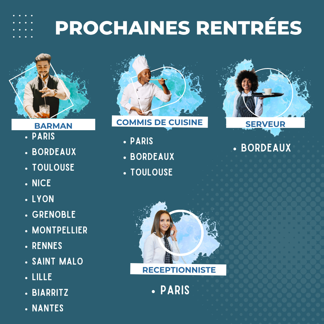 Prochaine dates de rentrée !